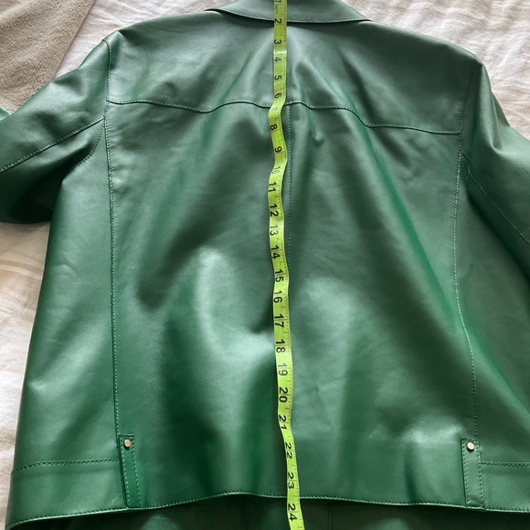 Bernice Leather Moto Jacket Lafayette 148 New York - Picture 12 of 12